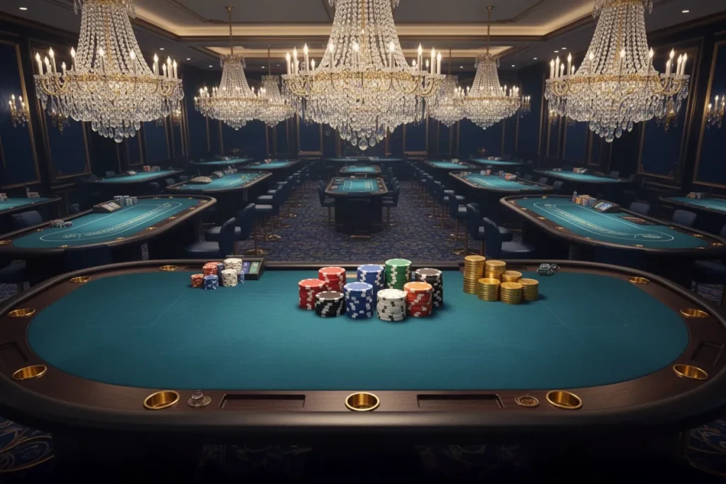 Ảnh minh hoạ sảnh casino cho mục tổng quan casino 33WIN